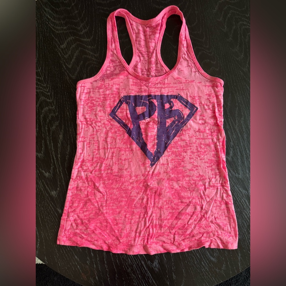 Mike O’Hearn Pink and Purple Graphic Tank Top